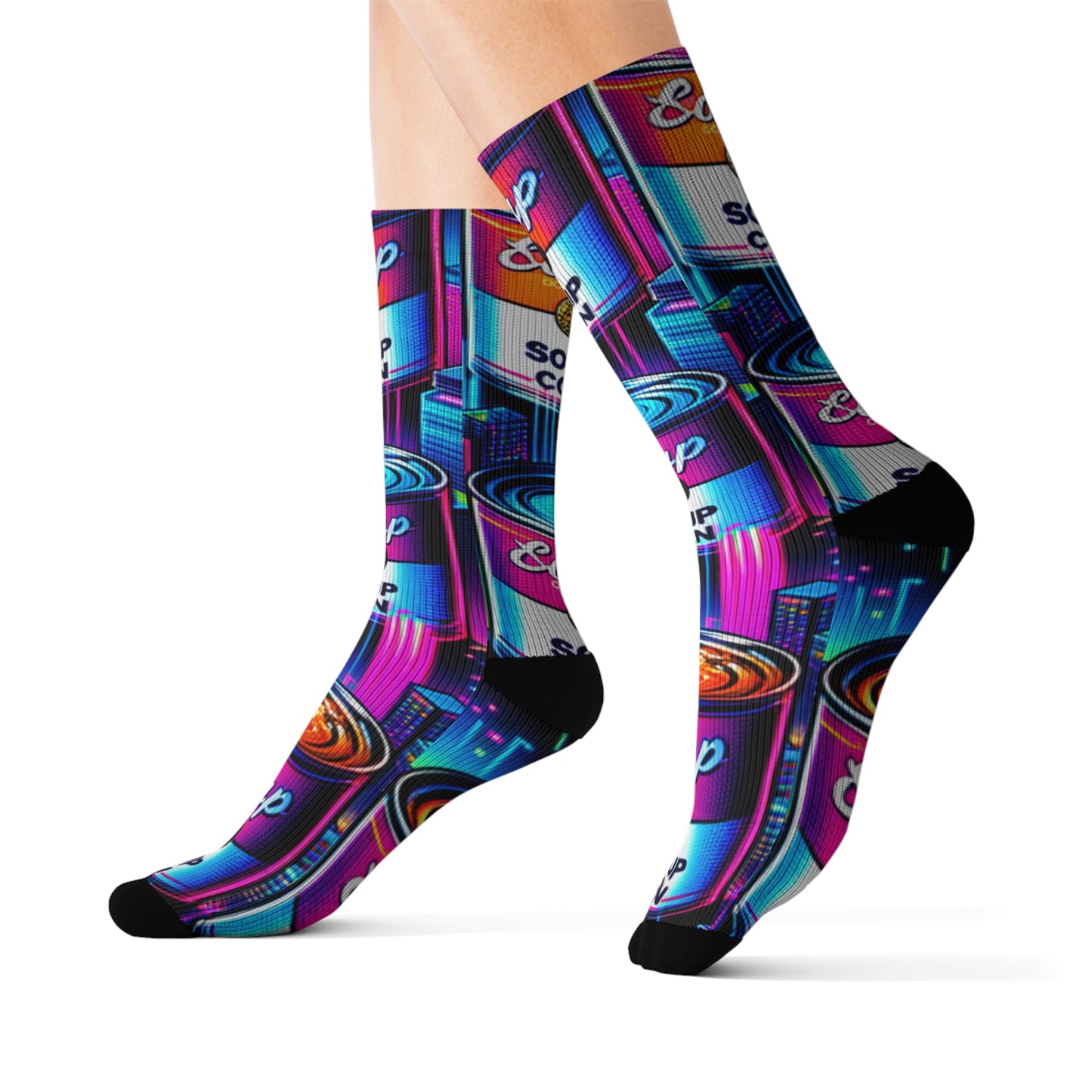 Bowl of Neon- Soupy Socks