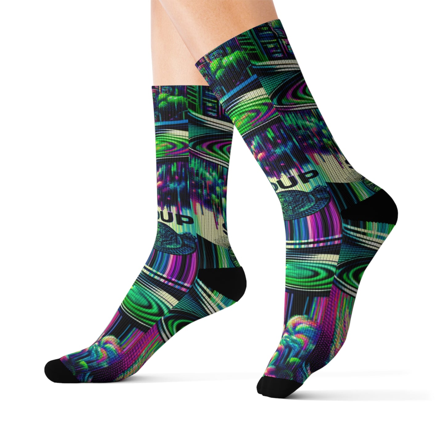 Pixelated Stew- Soupy Socks