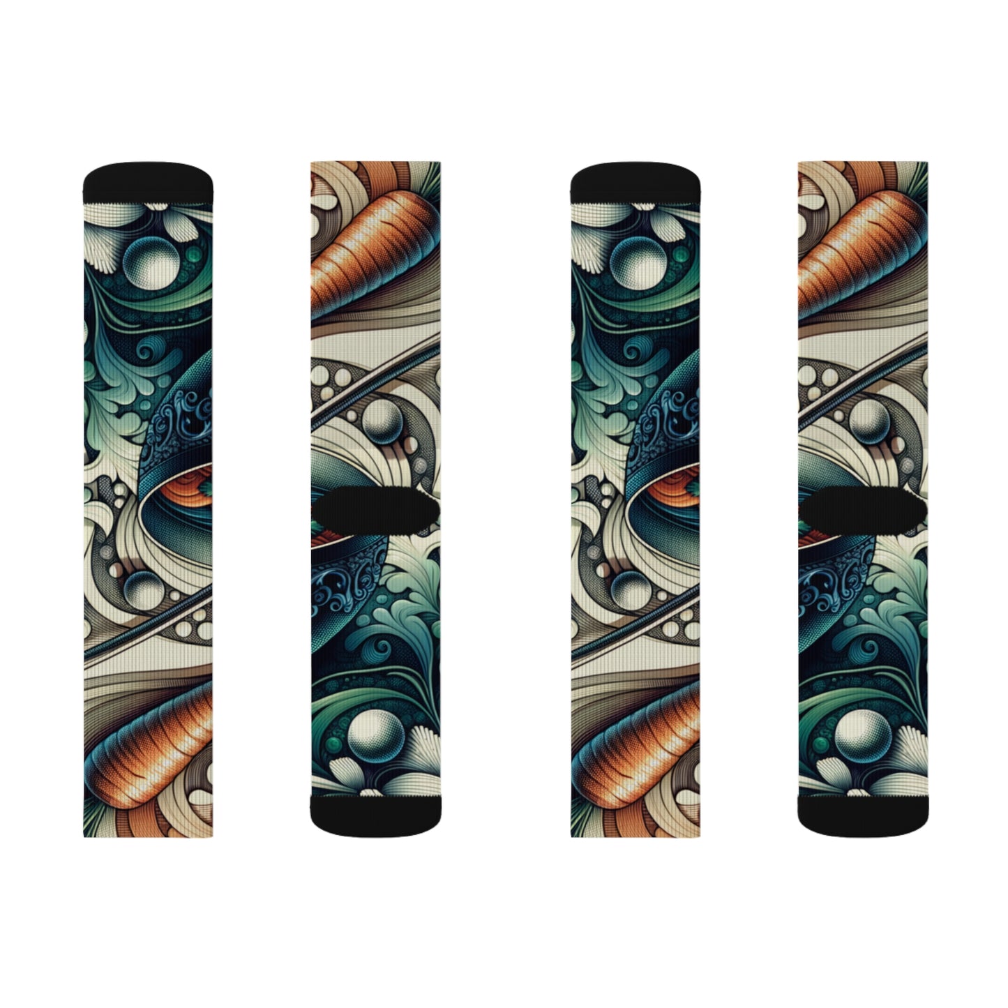 Whimsical Soupy Elegance- Soupy Socks