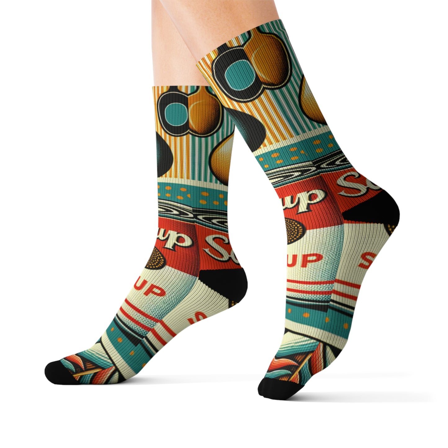 "Pop-Art Soup Socks"- Soupy Socks