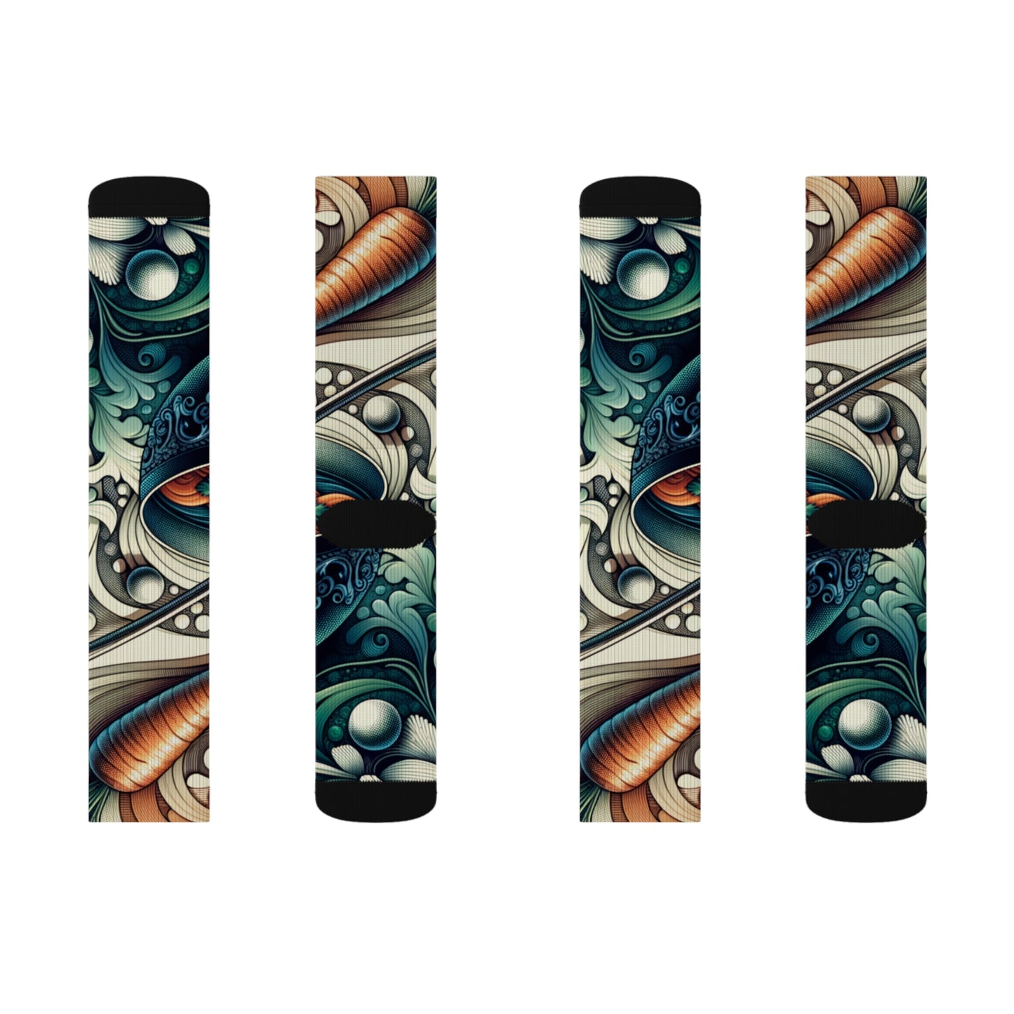 Whimsical Soupy Elegance- Soupy Socks