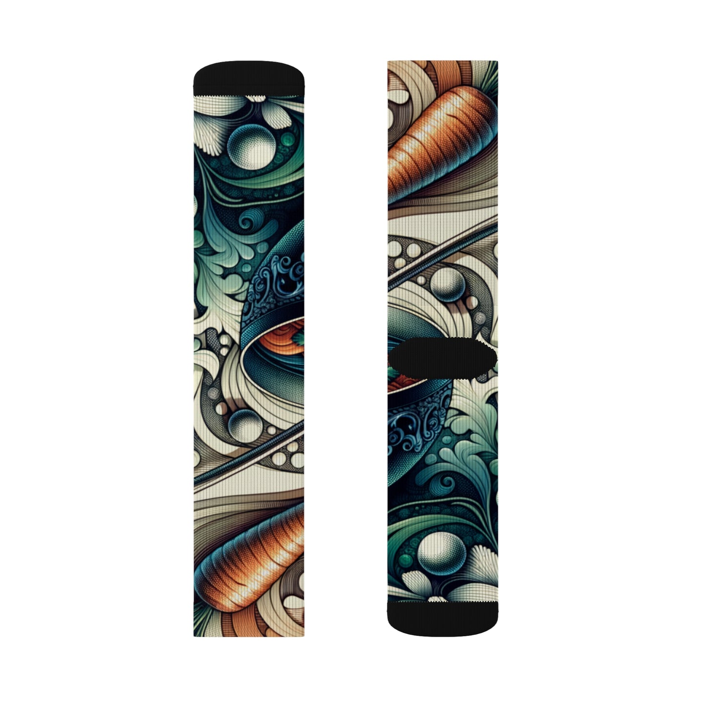 Whimsical Soupy Elegance- Soupy Socks