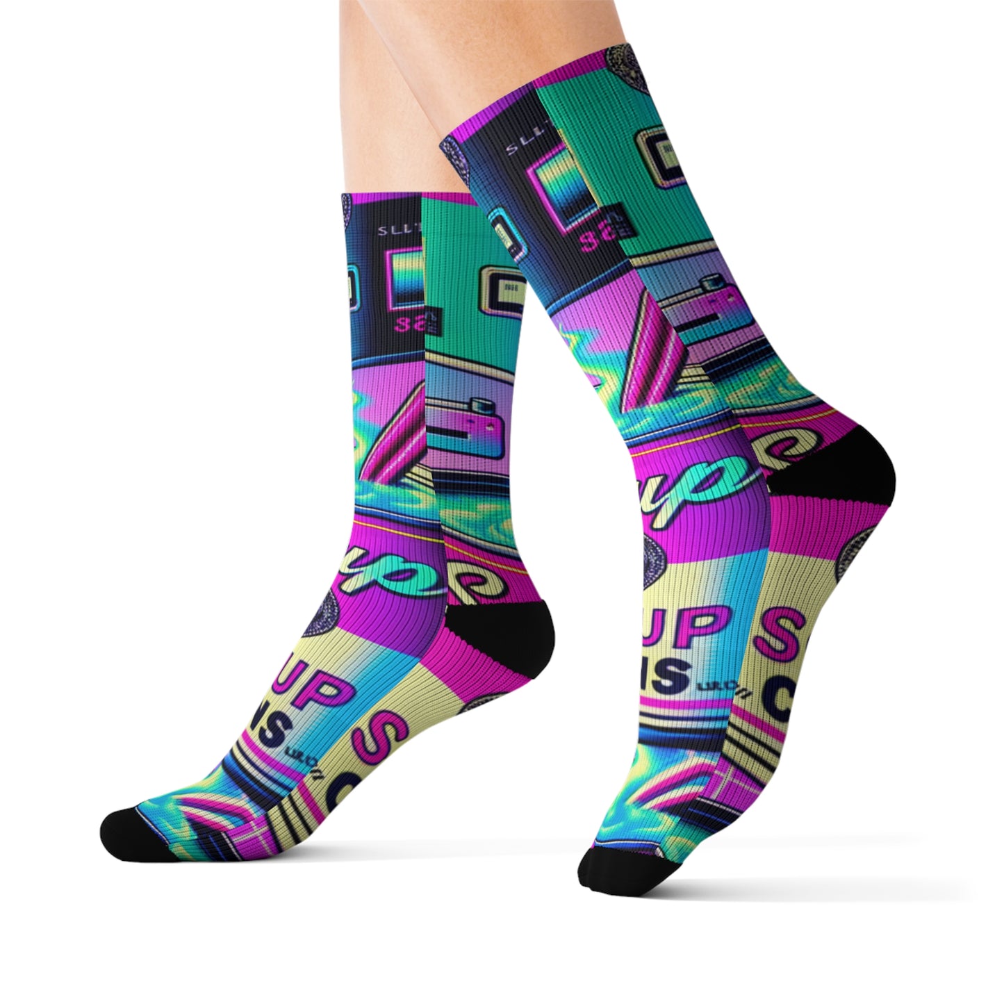 Neon Broth- Soupy Socks