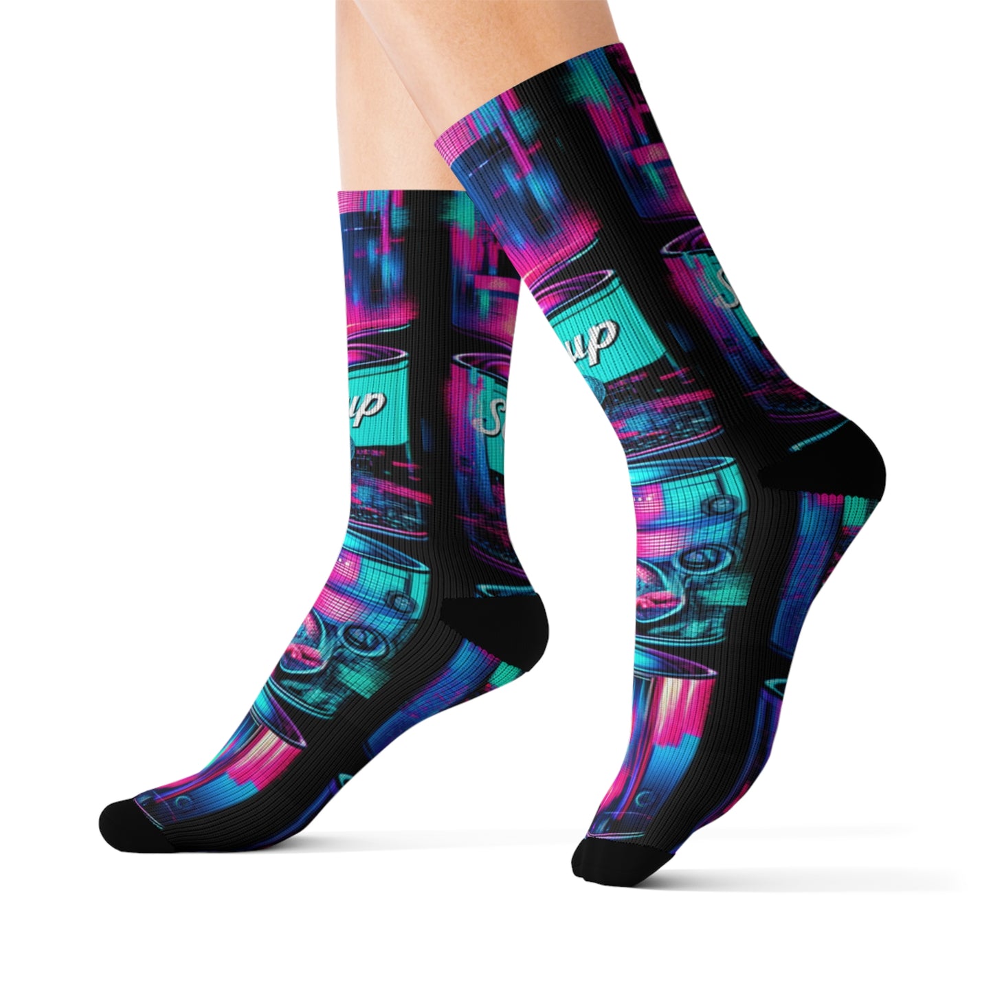 Neon Broth- Soupy Socks
