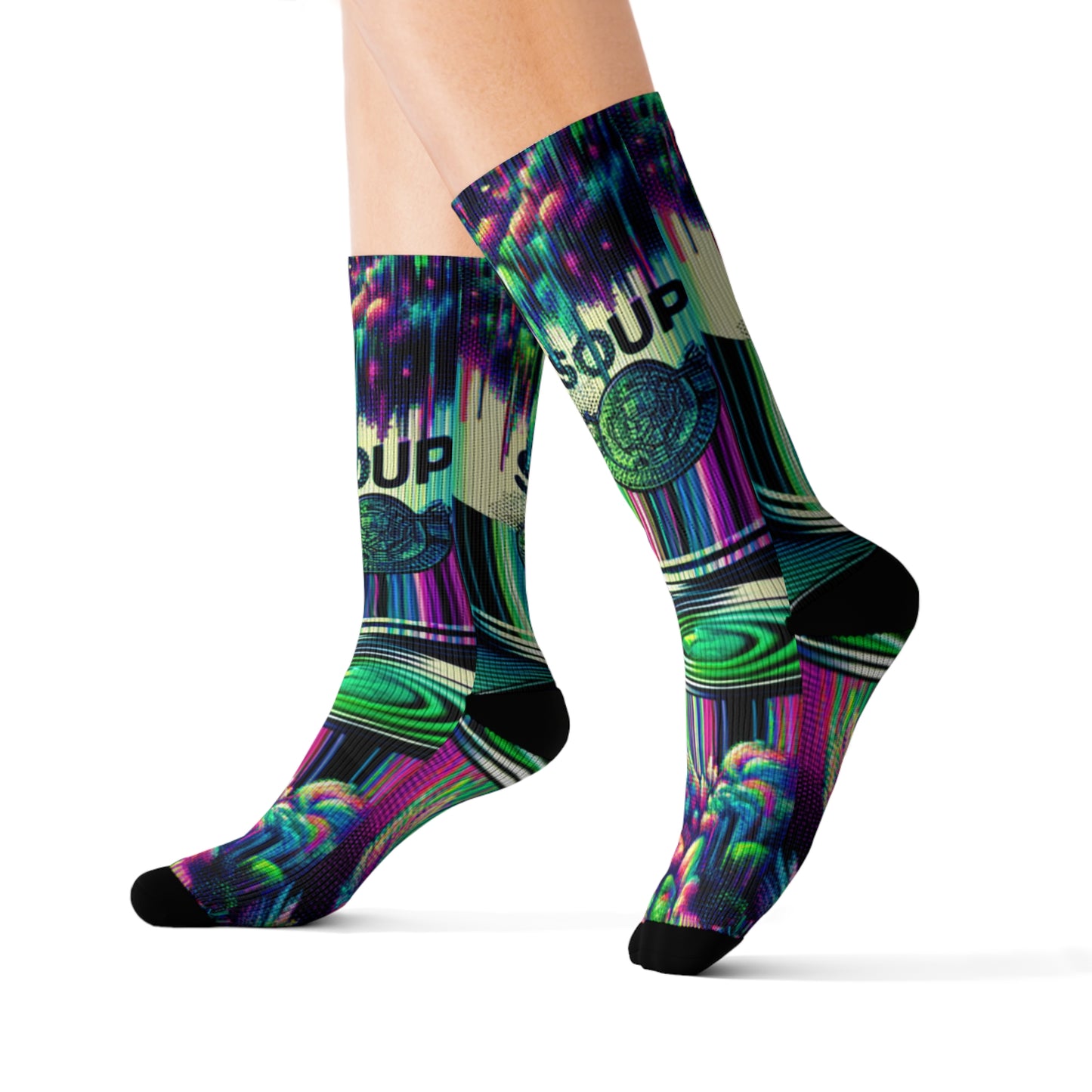 Pixelated Stew- Soupy Socks