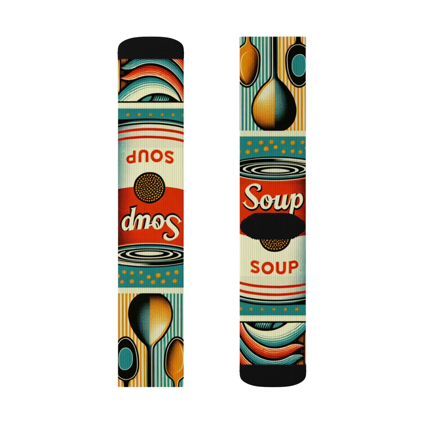 "Pop-Art Soup Socks"- Soupy Socks