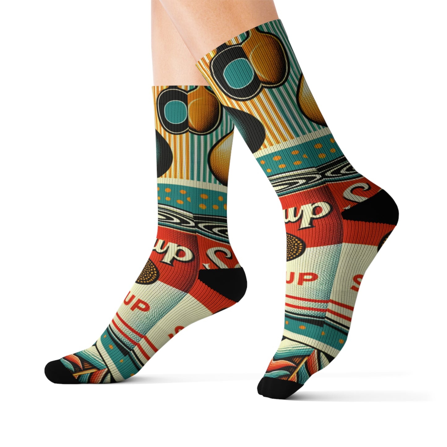 "Pop-Art Soup Socks"- Soupy Socks