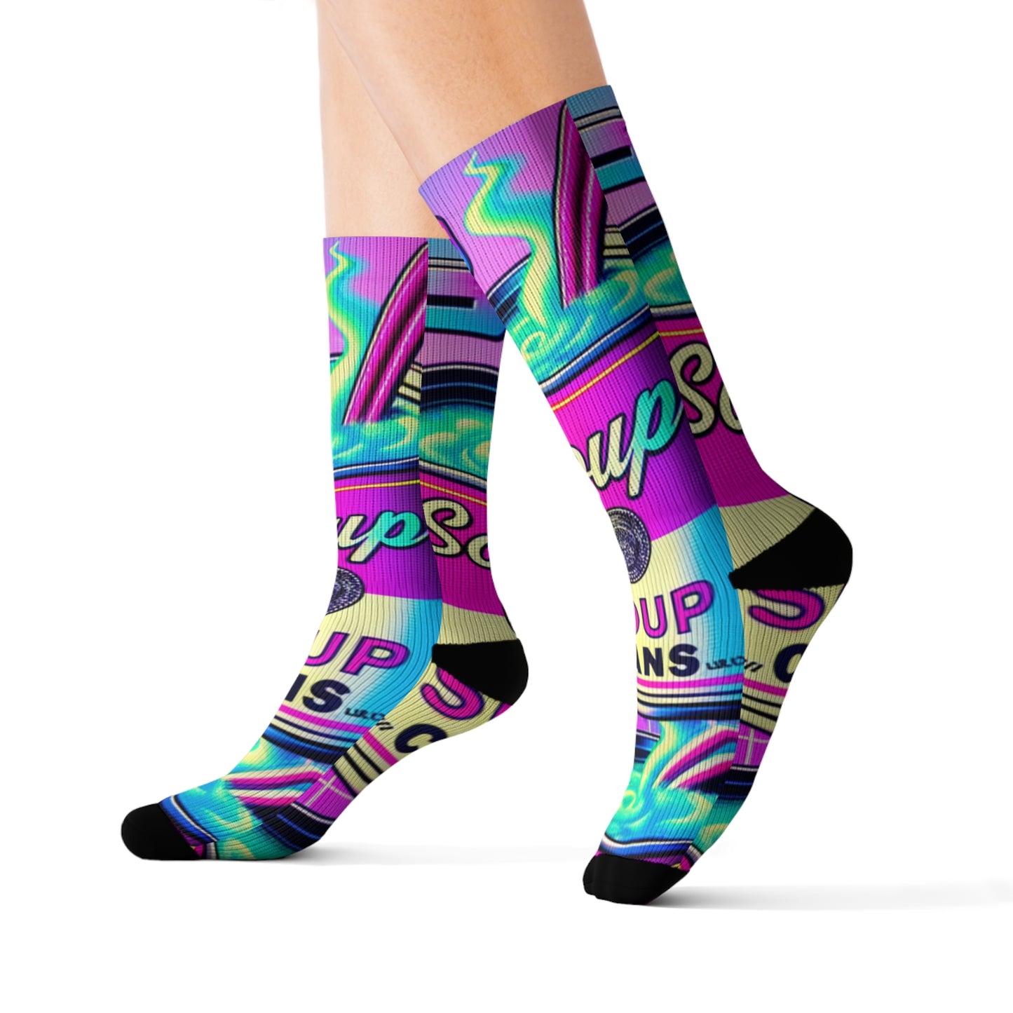 Neon Broth- Soupy Socks