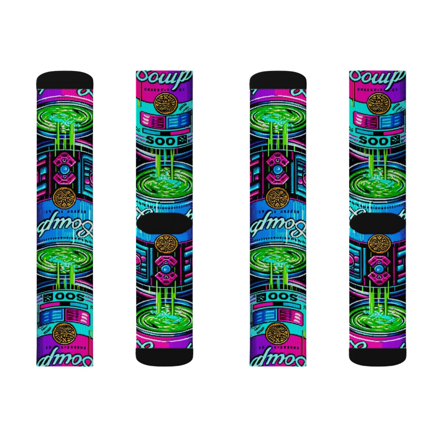 Neon Broth- Soupy Socks