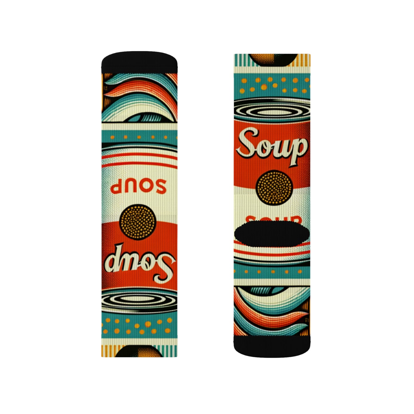 "Pop-Art Soup Socks"- Soupy Socks