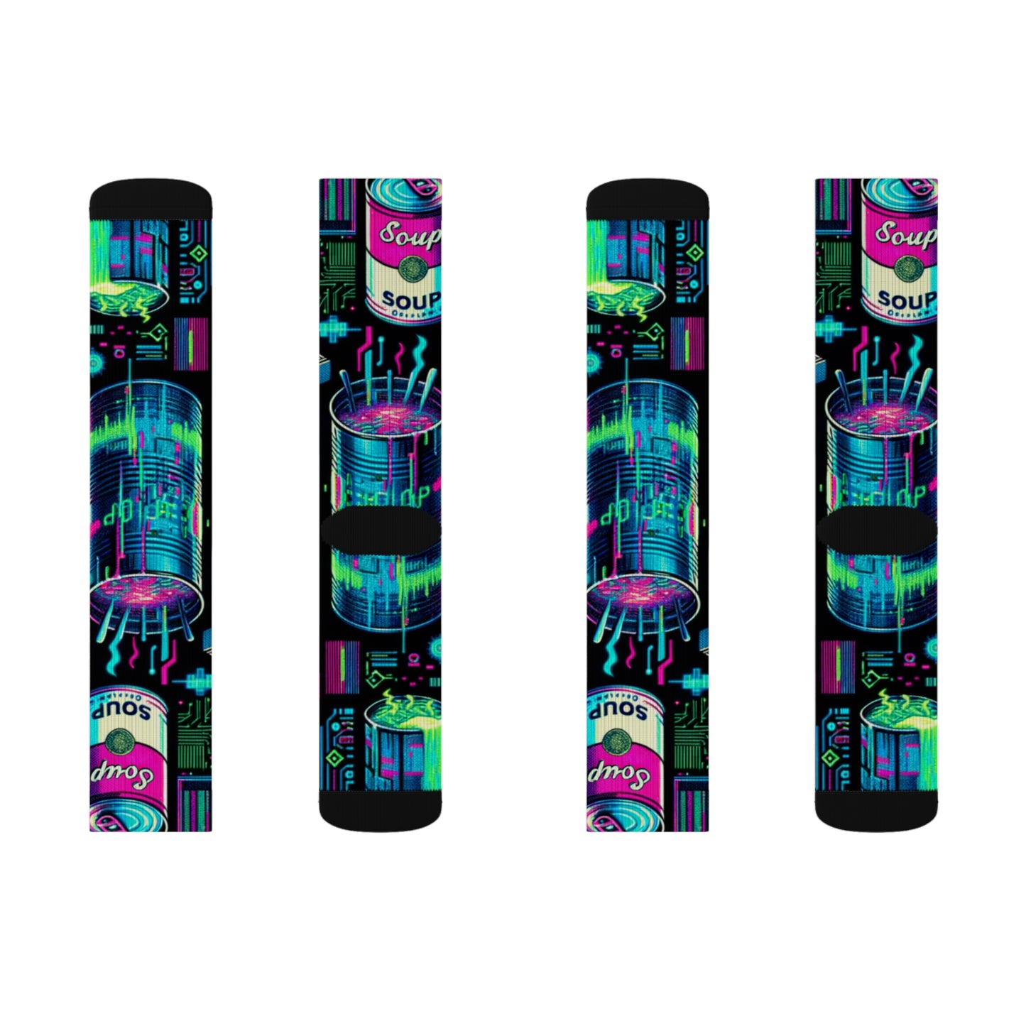 Neon Broth- Soupy Socks
