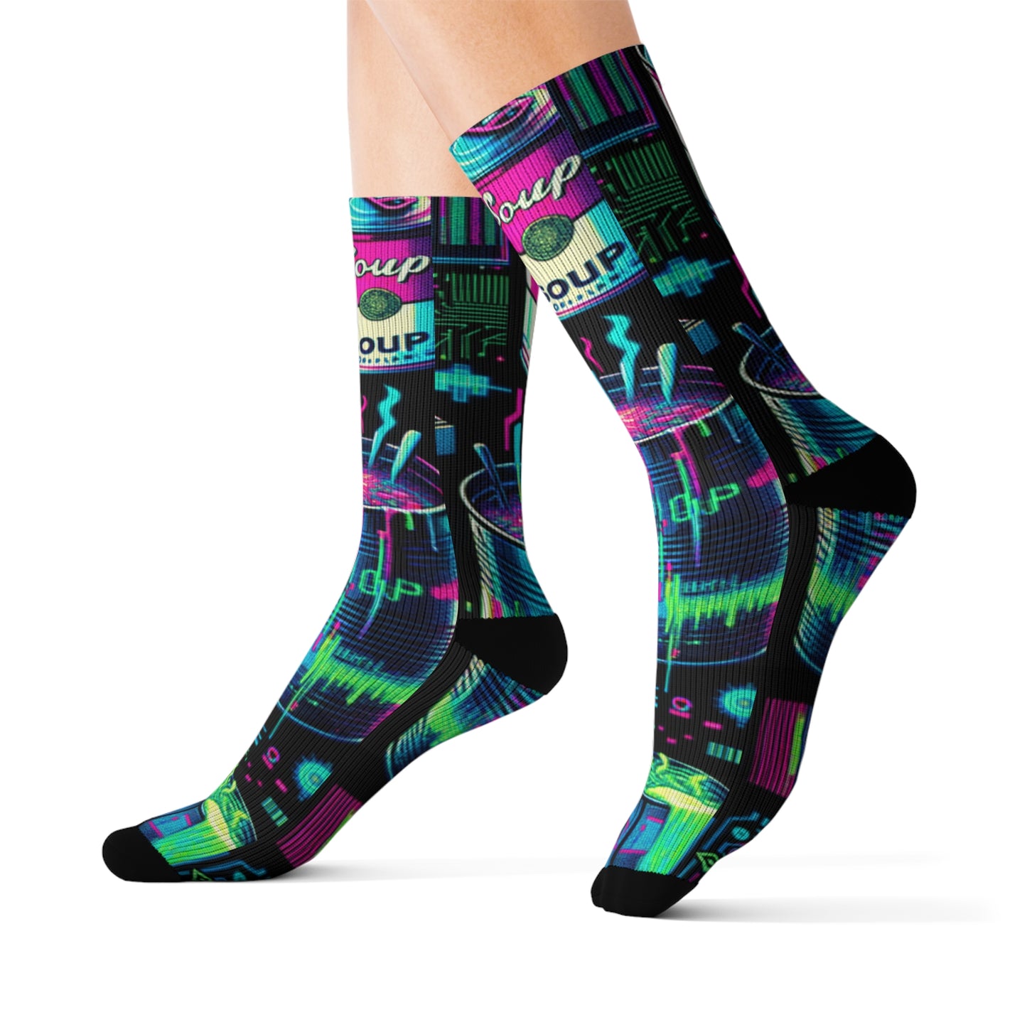 Neon Broth- Soupy Socks