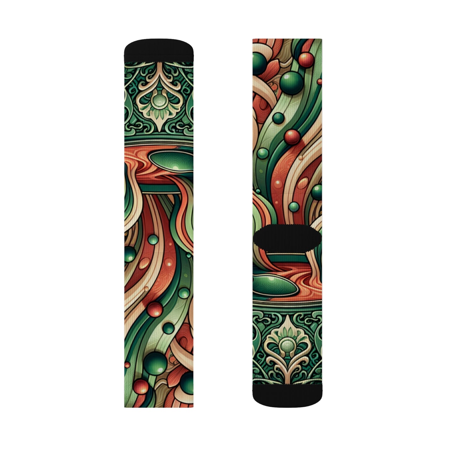 Whimsical Soup Elegance- Soupy Socks