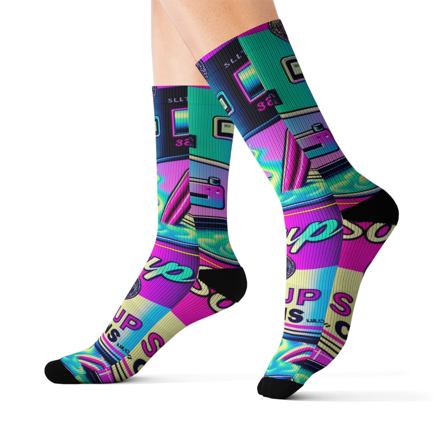 Neon Broth- Soupy Socks