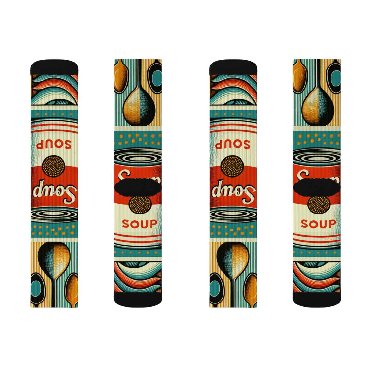 "Pop-Art Soup Socks"- Soupy Socks