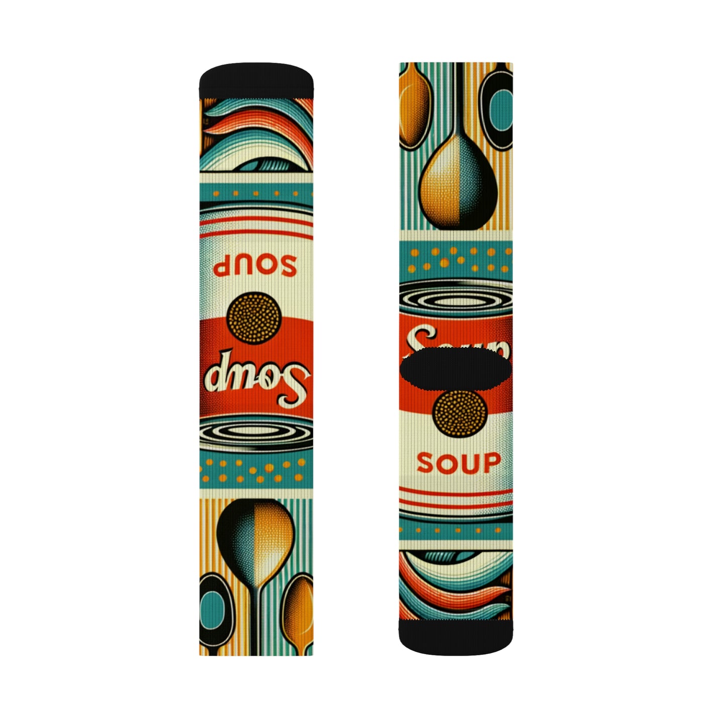 "Pop-Art Soup Socks"- Soupy Socks
