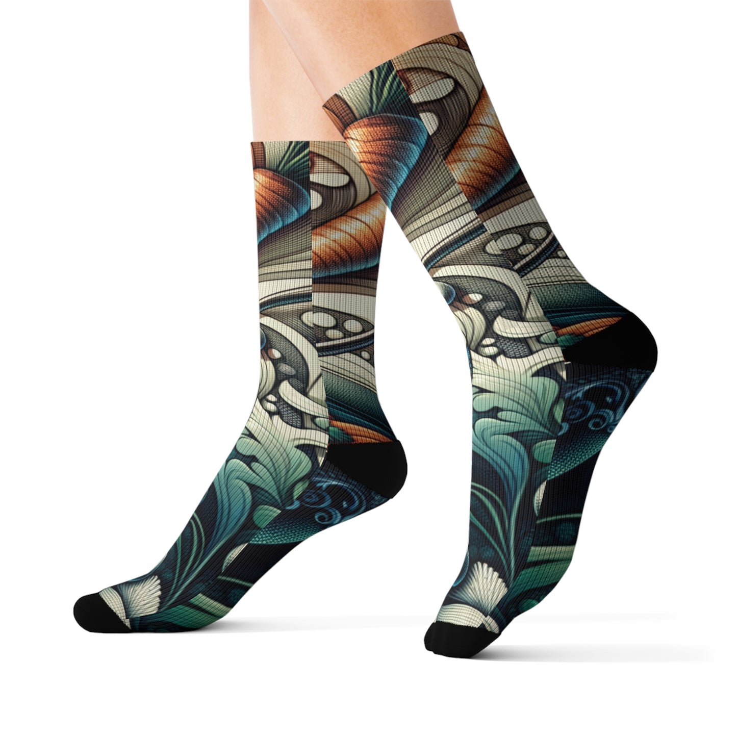 Whimsical Soupy Elegance- Soupy Socks