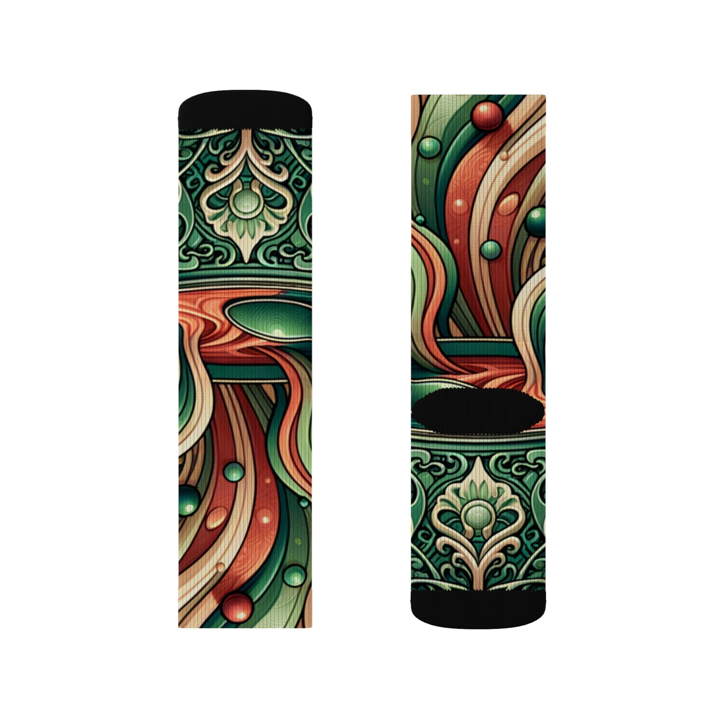 Whimsical Soup Elegance- Soupy Socks