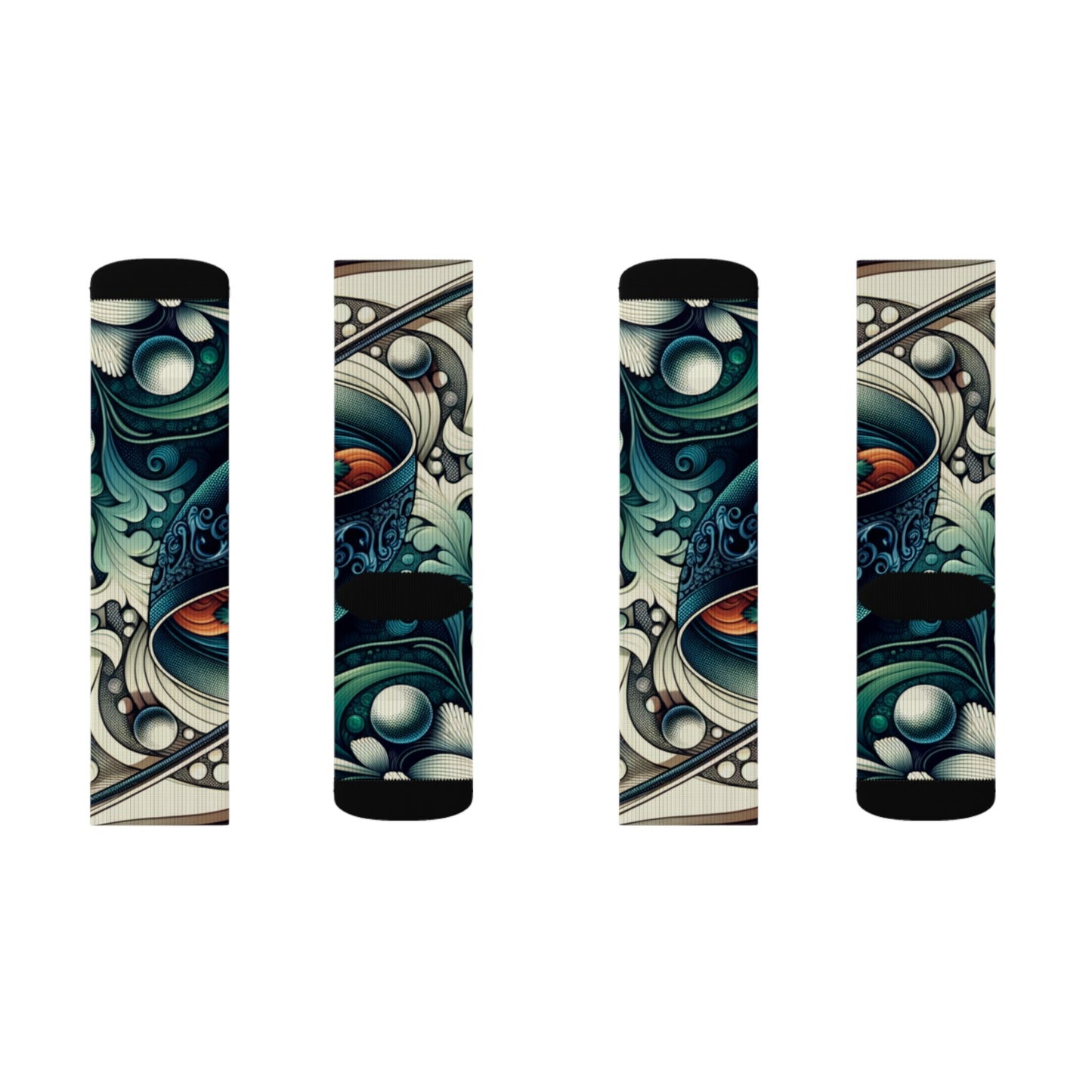 Whimsical Soupy Elegance- Soupy Socks