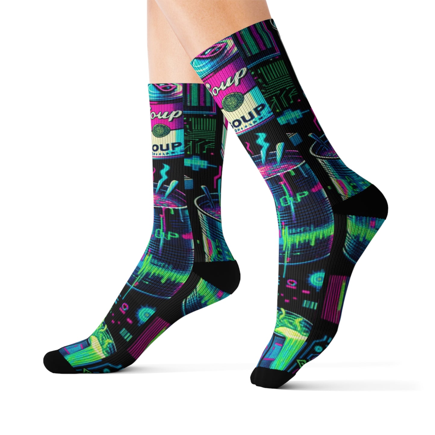 Neon Broth- Soupy Socks