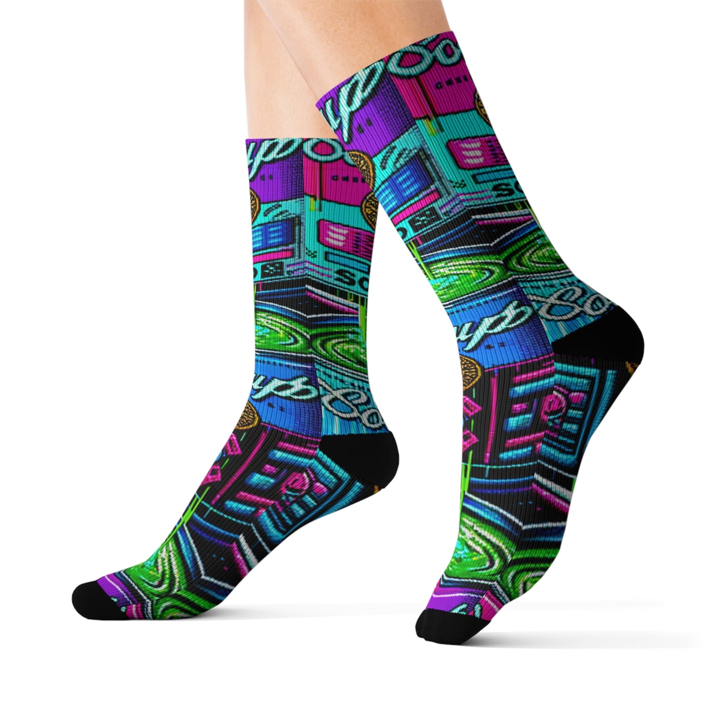 Neon Broth- Soupy Socks