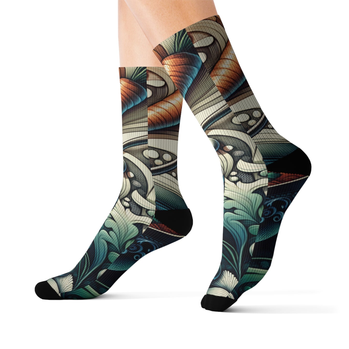 Whimsical Soupy Elegance- Soupy Socks