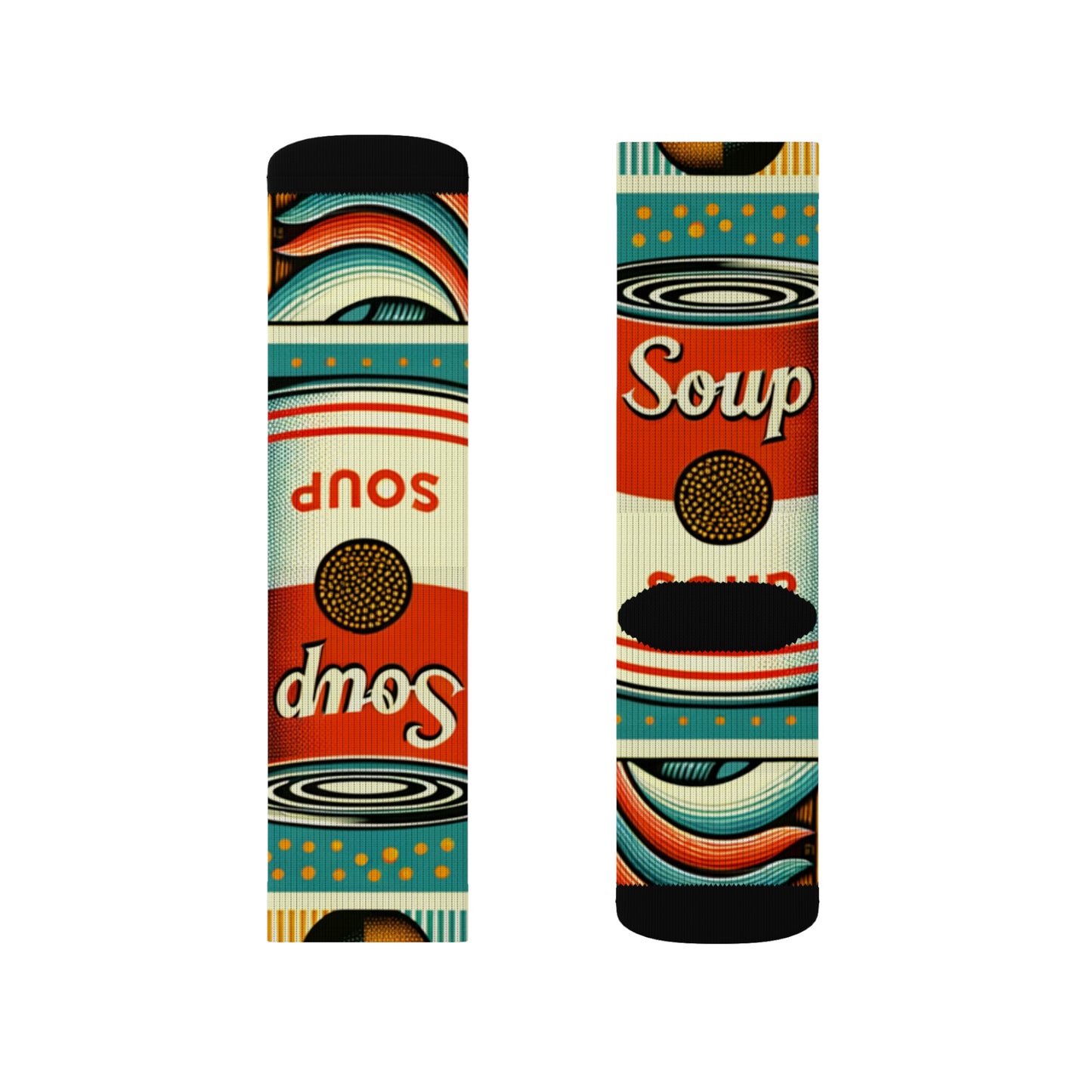 "Pop-Art Soup Socks"- Soupy Socks
