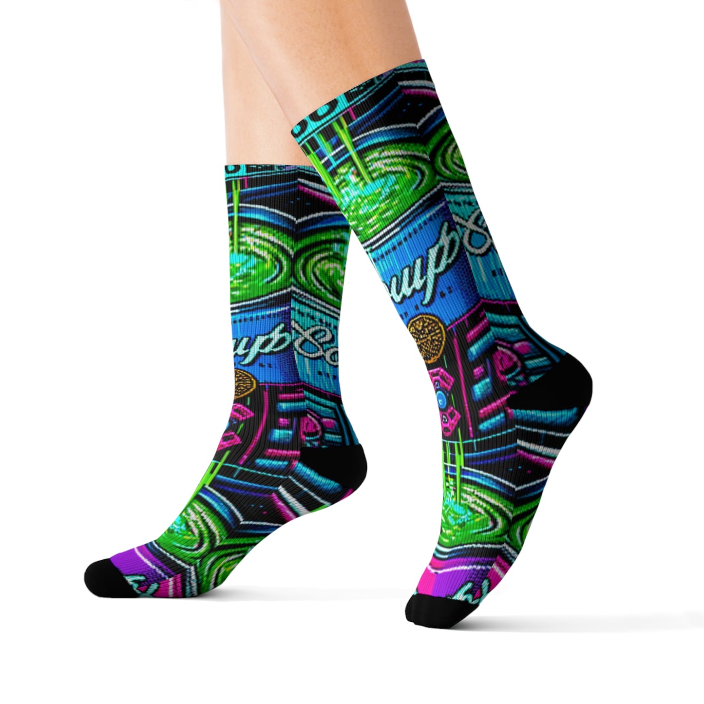 Neon Broth- Soupy Socks