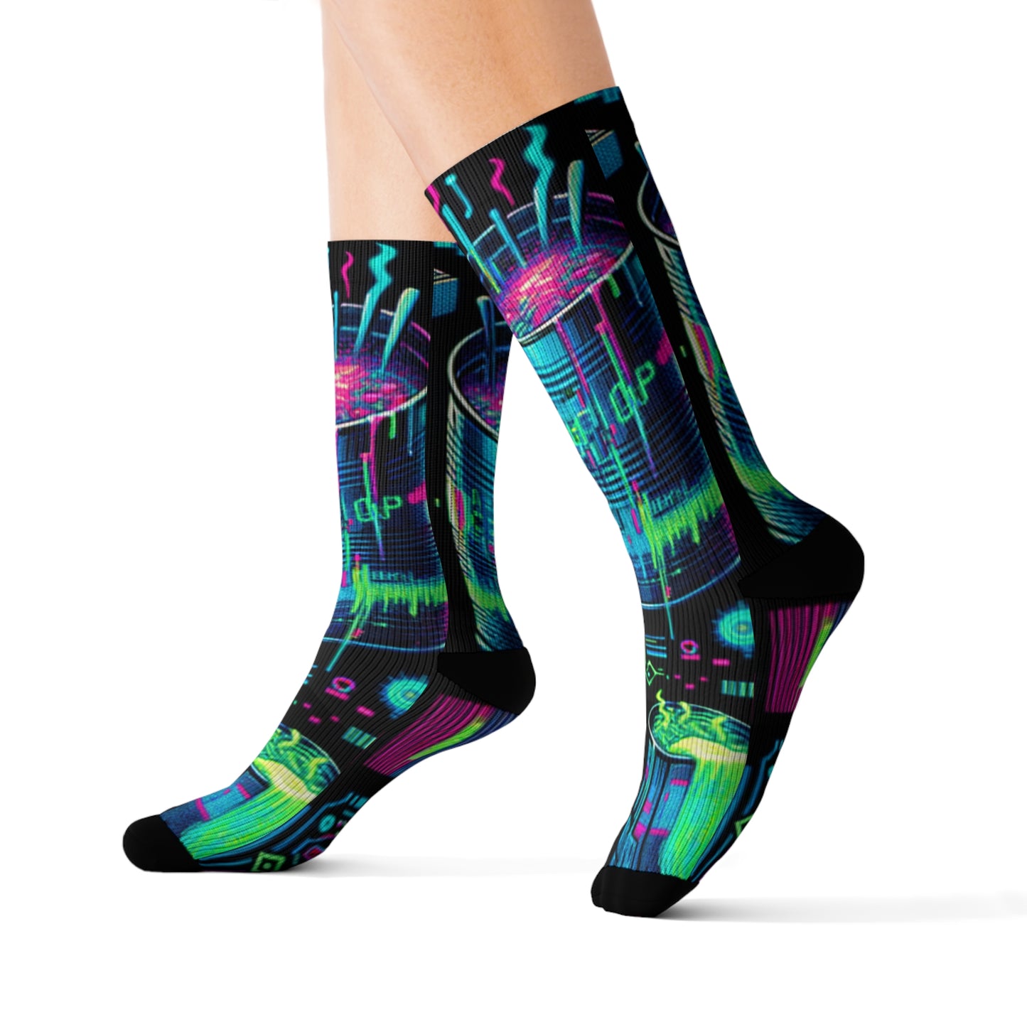 Neon Broth- Soupy Socks