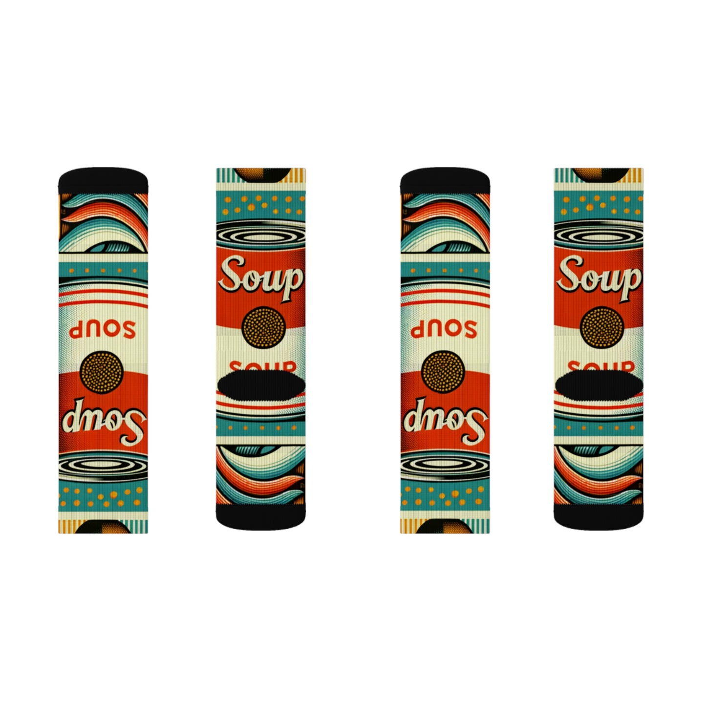 "Pop-Art Soup Socks"- Soupy Socks
