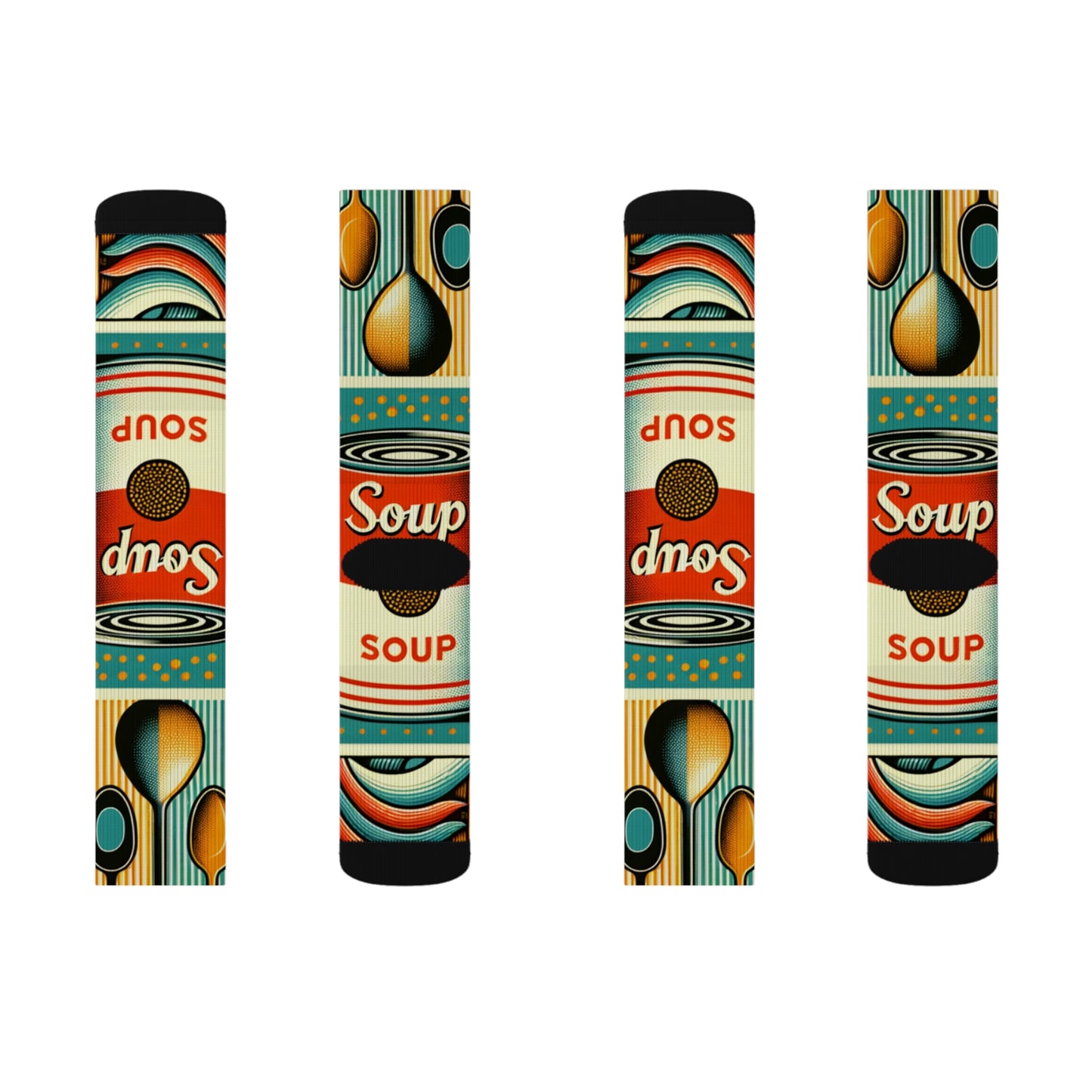 "Pop-Art Soup Socks"- Soupy Socks