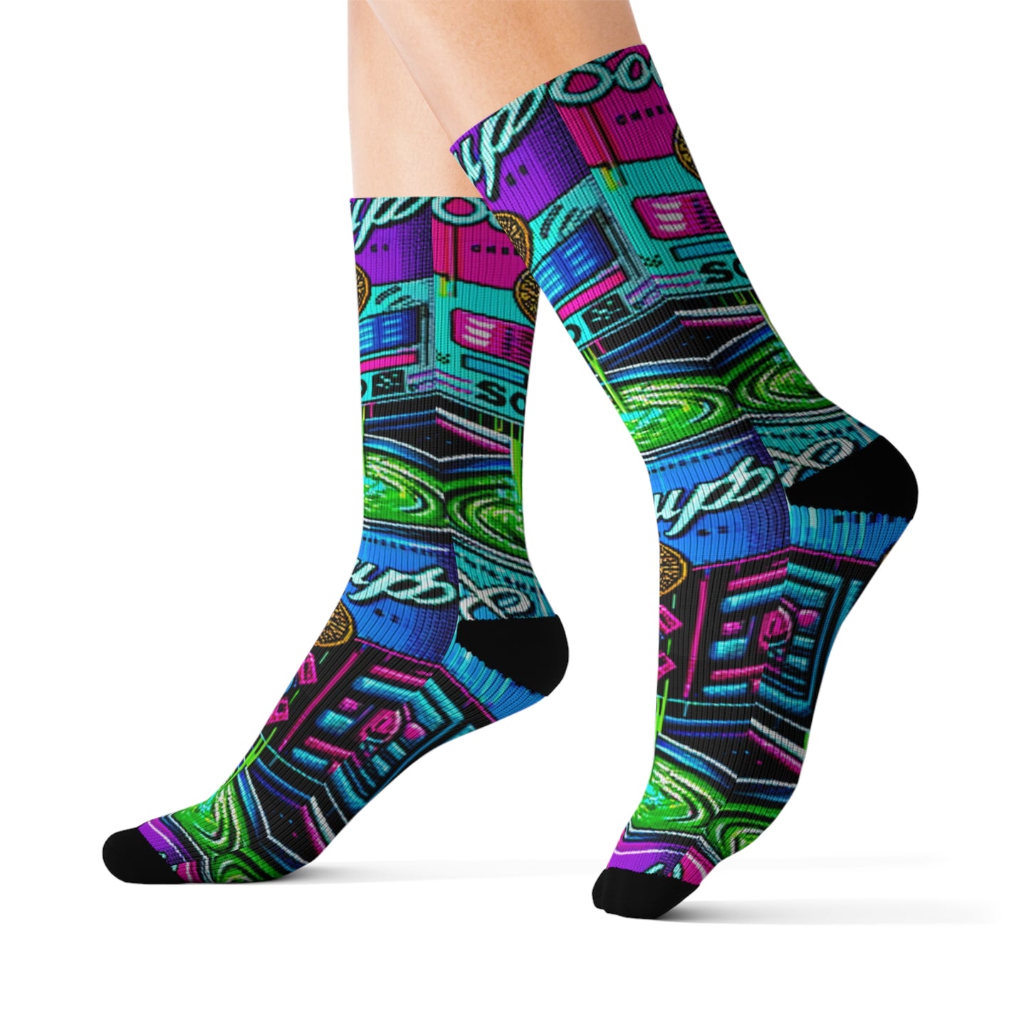 Neon Broth- Soupy Socks