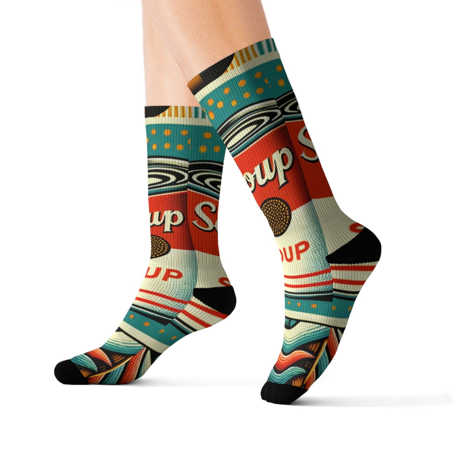 "Pop-Art Soup Socks"- Soupy Socks