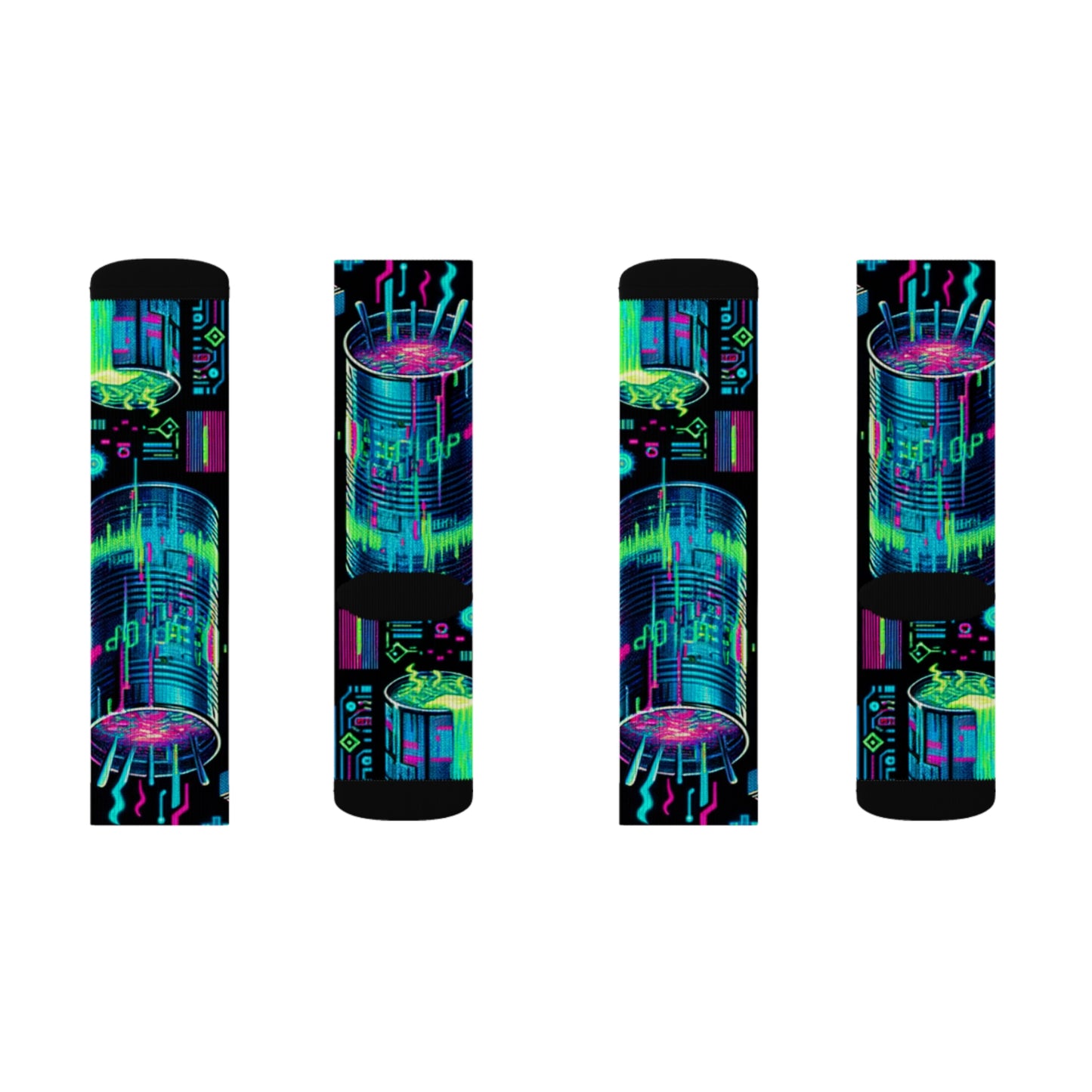 Neon Broth- Soupy Socks