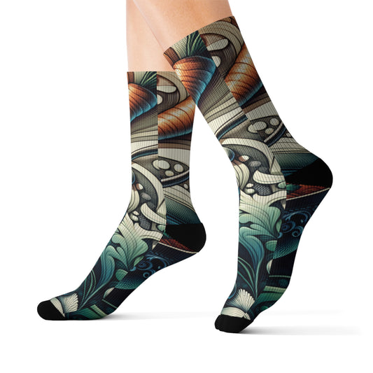 Whimsical Soupy Elegance- Soupy Socks