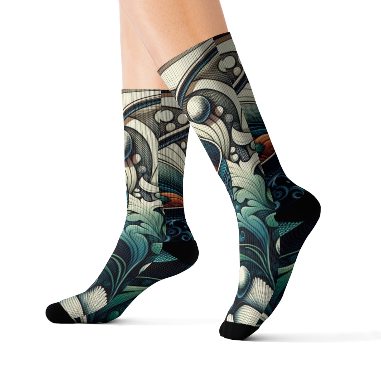 Whimsical Soupy Elegance- Soupy Socks