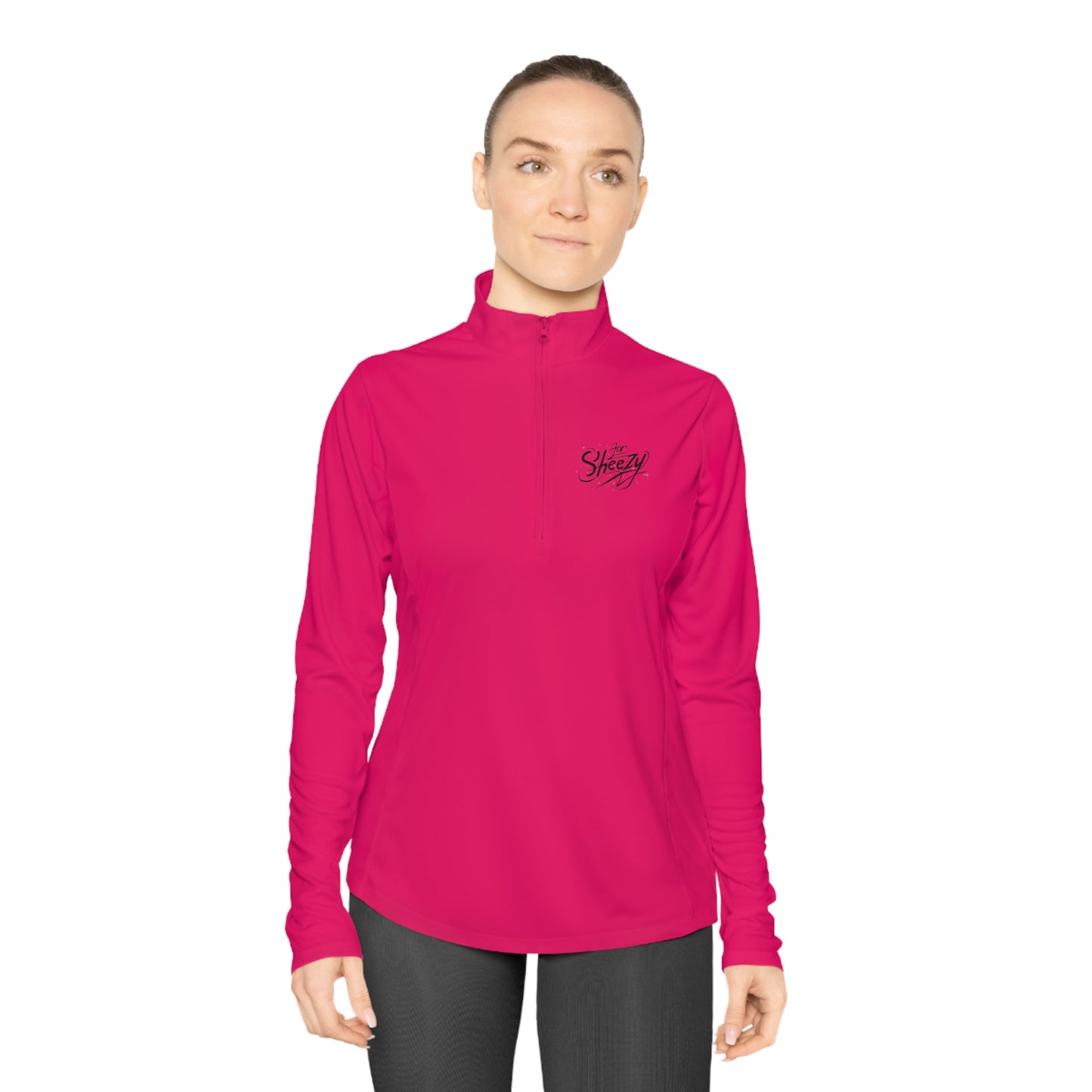 For Sheezy Ladies Quarter-Zip Pullover