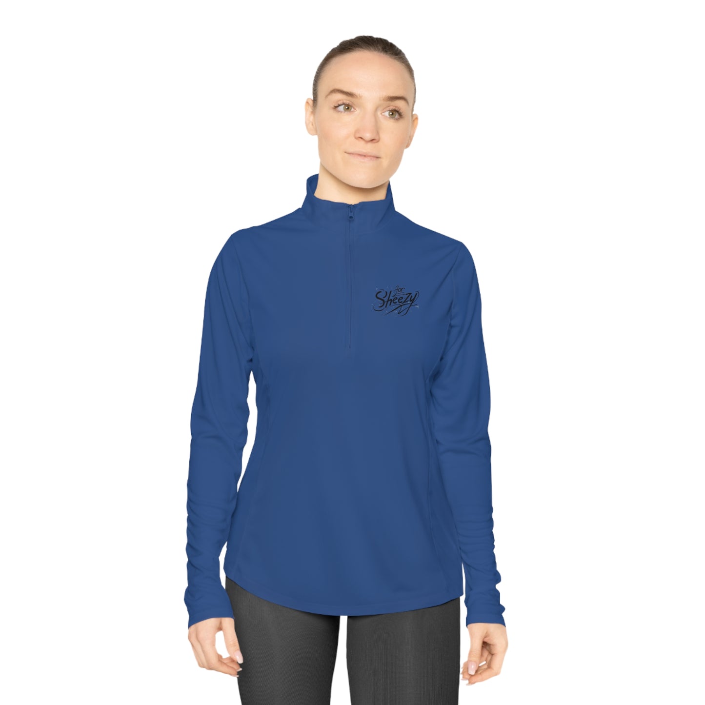 For Sheezy Ladies Quarter-Zip Pullover