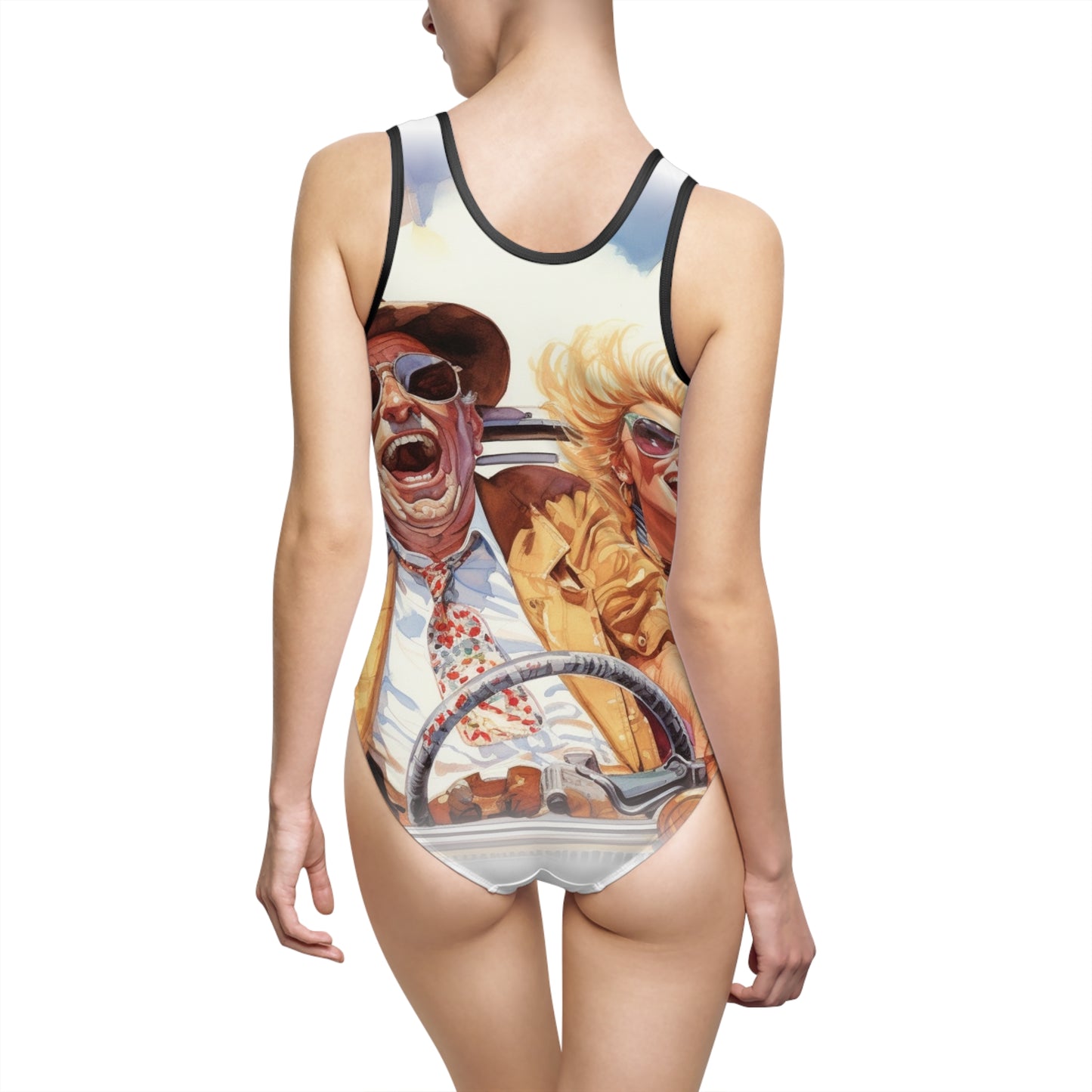 For Sheezy's Loathing Clothing Collection Women's Classic One-Piece Swimsuit