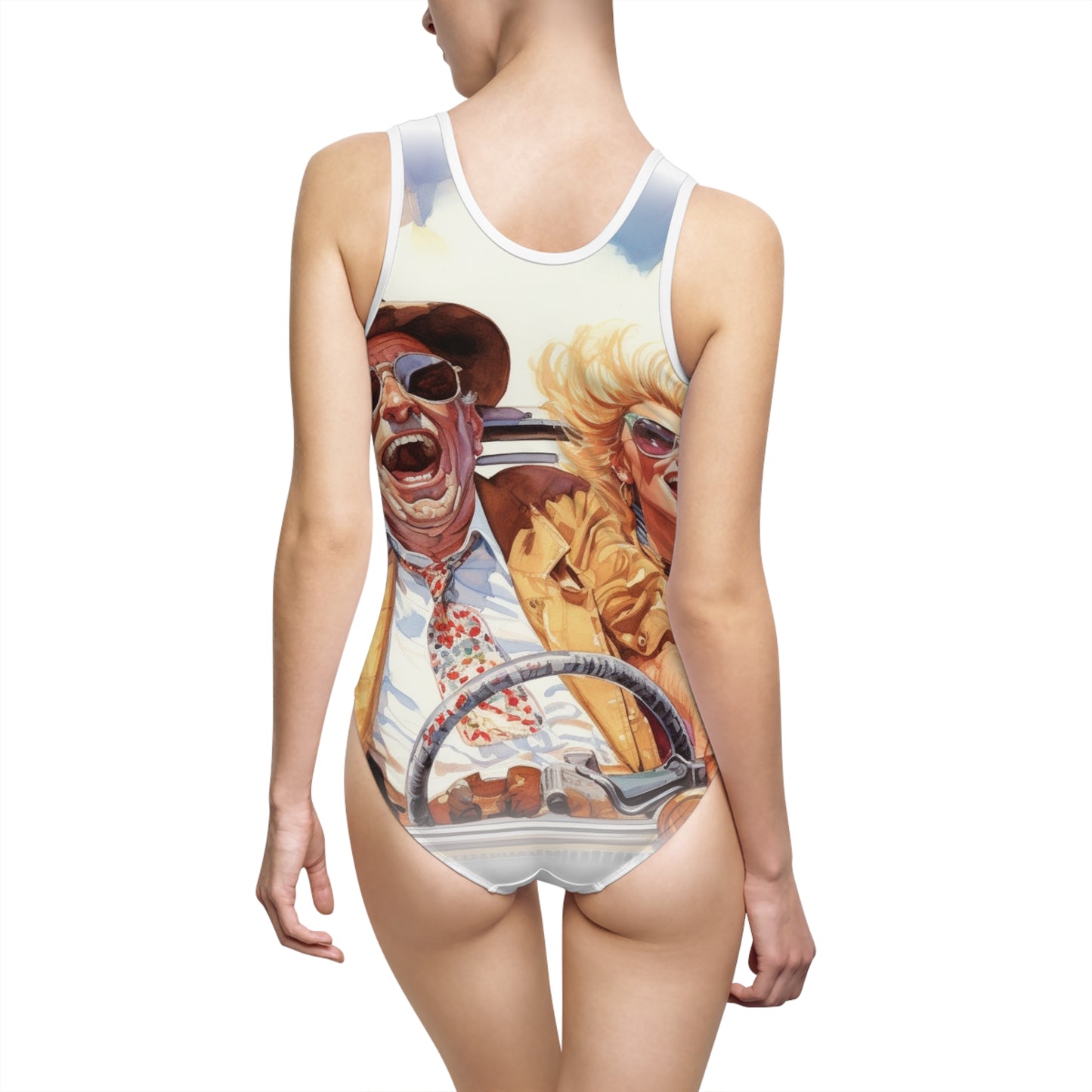 For Sheezy's Loathing Clothing Collection Women's Classic One-Piece Swimsuit