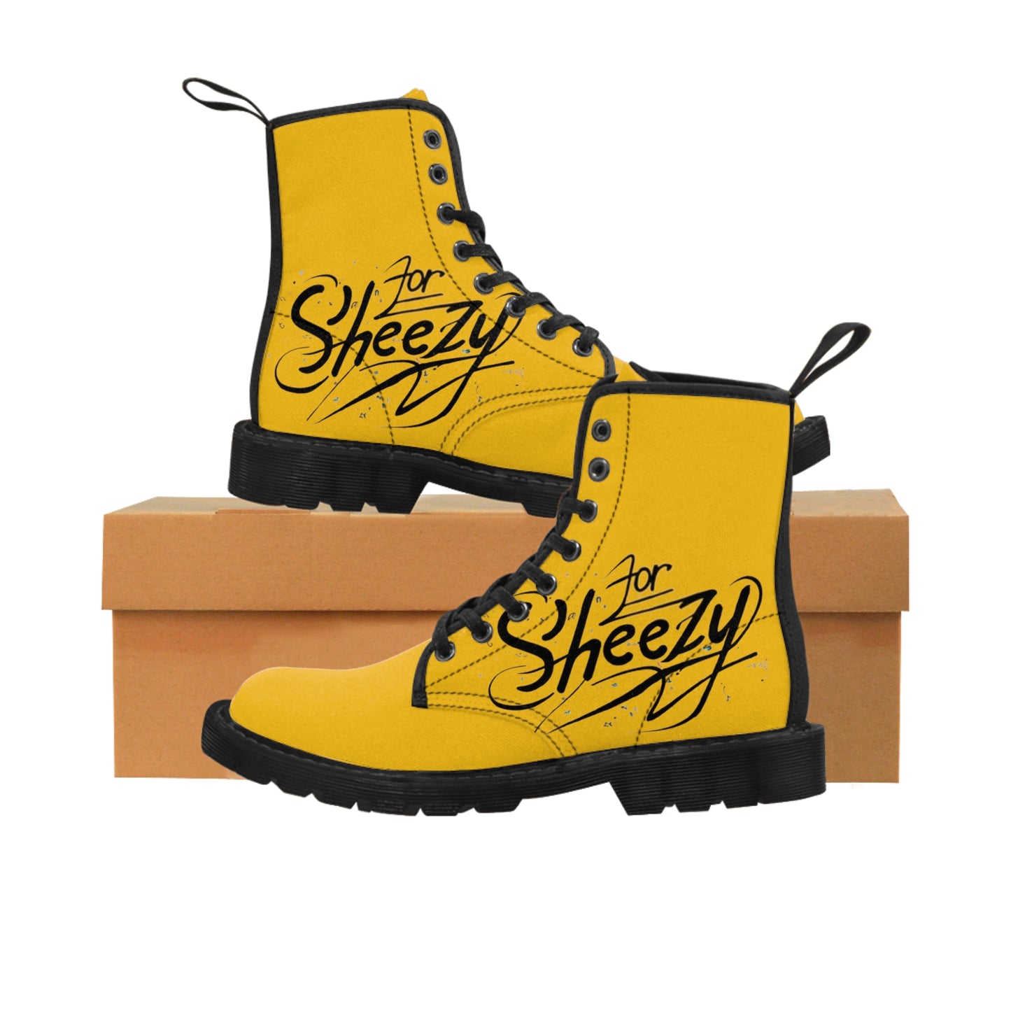 For Sheezy Men's Canvas Boots